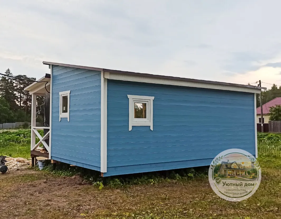 Бытовка 5х2 с террасой вид 3