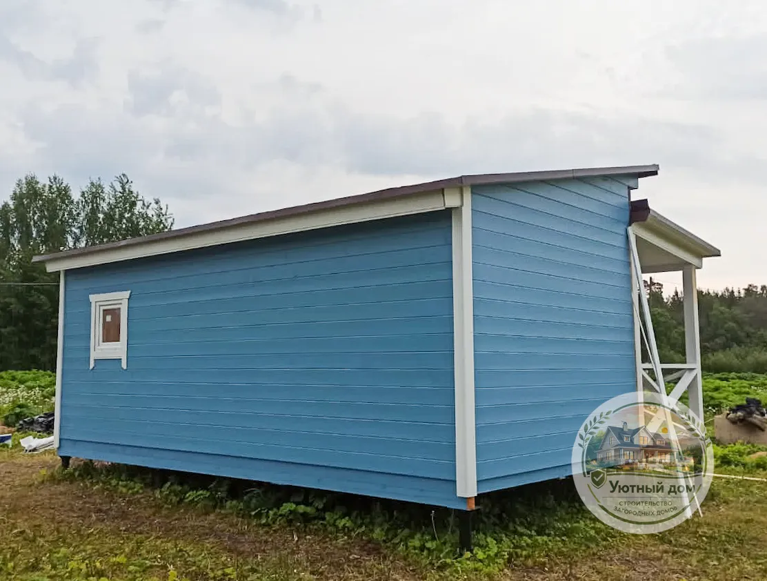 Бытовка 5х2 с террасой вид 4