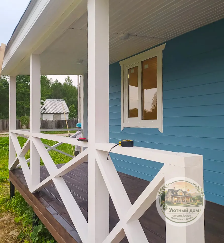 Бытовка 5х2 с террасой вид 5