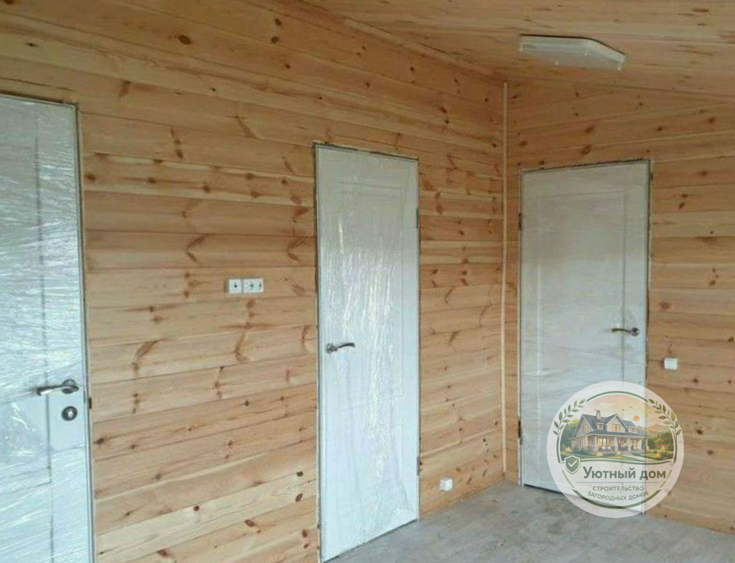 Дачный дом 5х5 с террасой вид 7