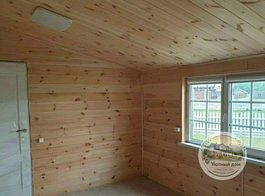 Дачный дом 5х5 с террасой вид 8