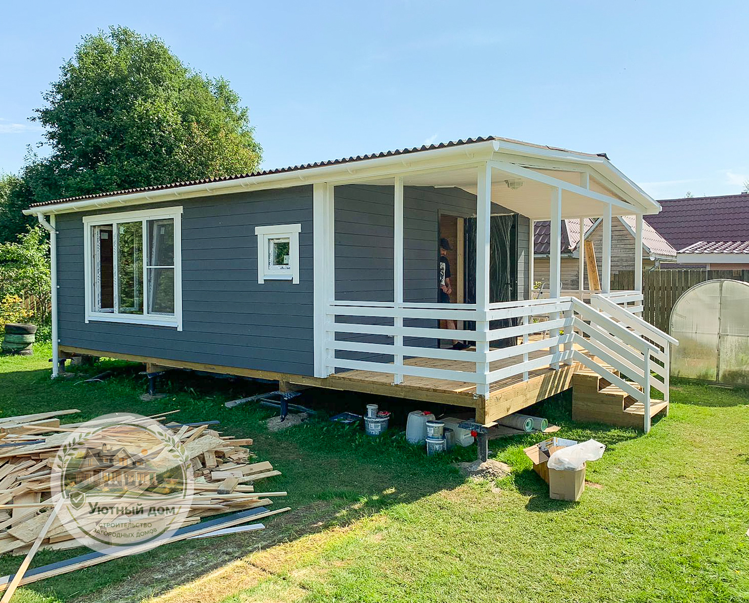 Дачный дом 6х5 вид 2