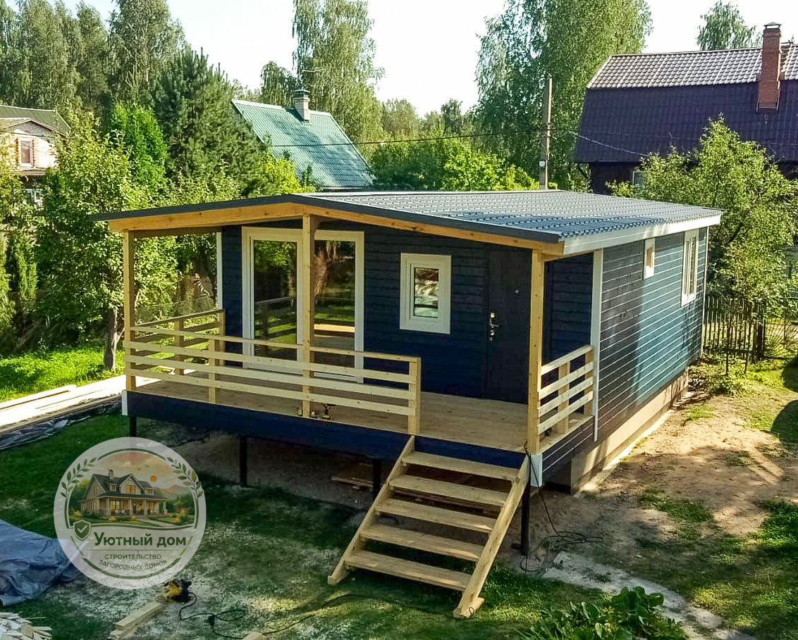 Дачный дом 6х7 вид 2