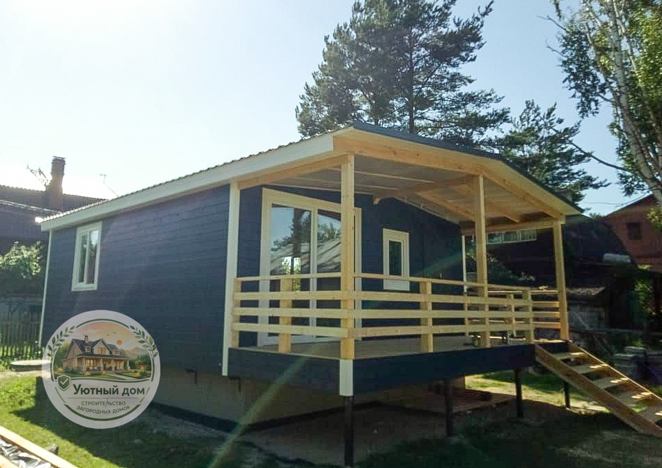 Дачный дом 6х7 вид 6