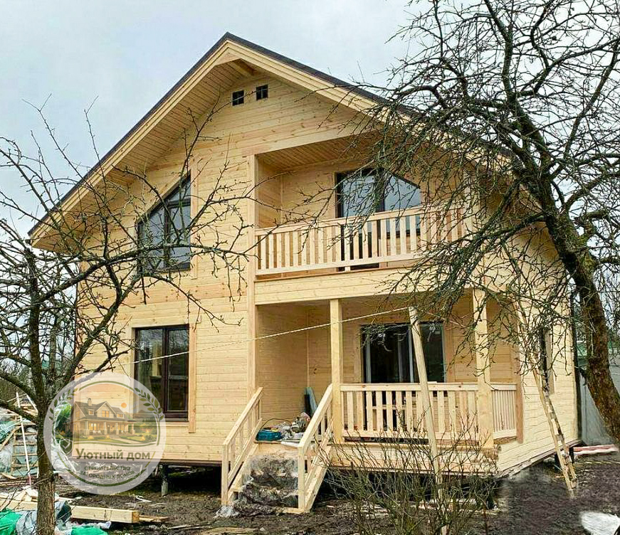 Дом 8х7 с мансардой вид 3