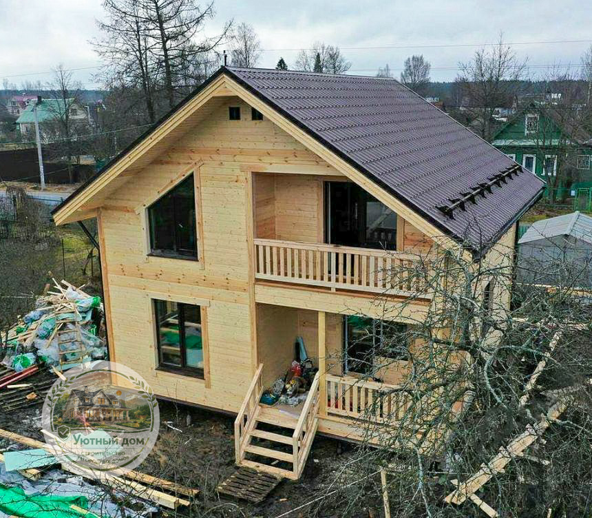 Дом 8х7 с мансардой вид 4