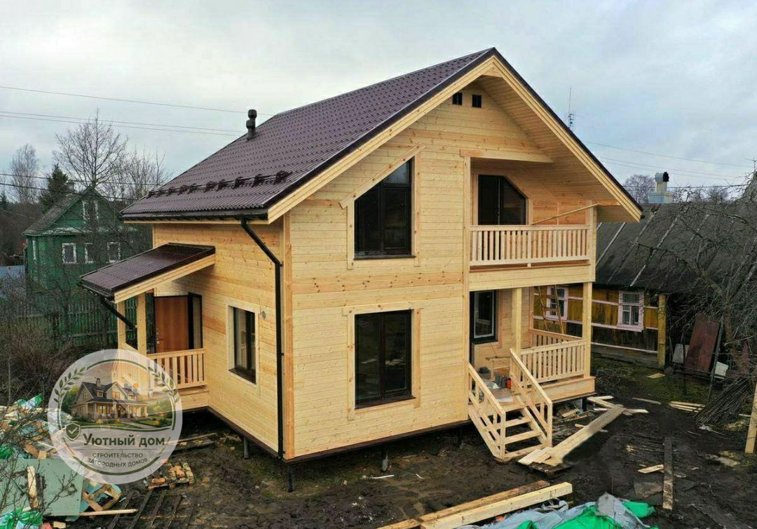 Дом 8х7 с мансардой фасад