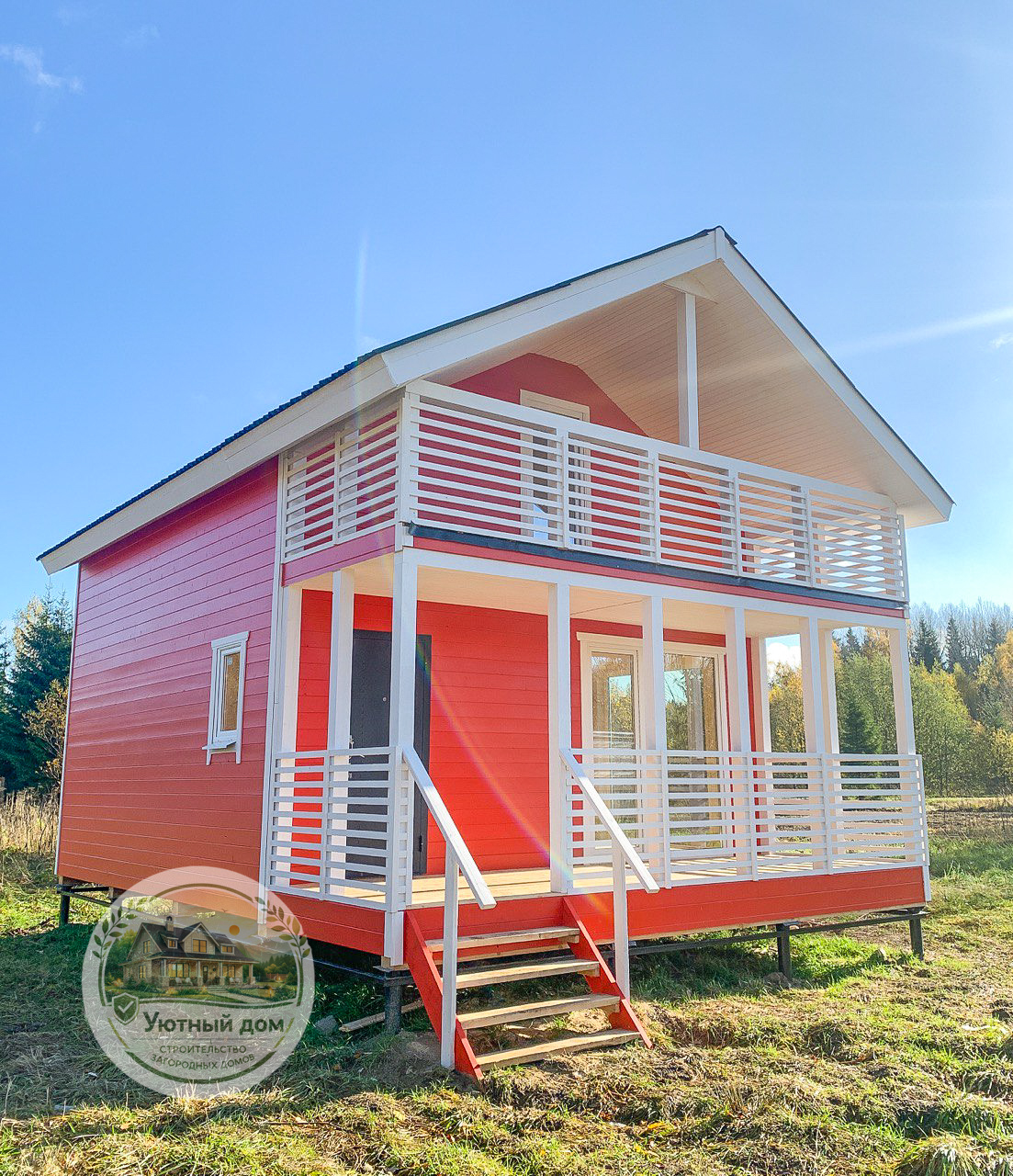 Дом 6х6 с мансардой вид 3